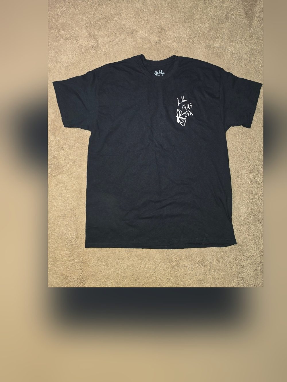 Men's Black Lil Nas Official Merch Crewneck T-Shirt Size XL